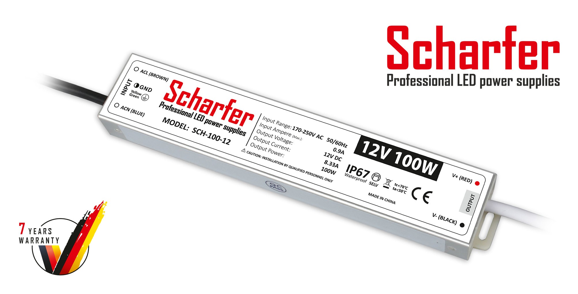 Scharfer SCH-100-12 Led-muuntaja